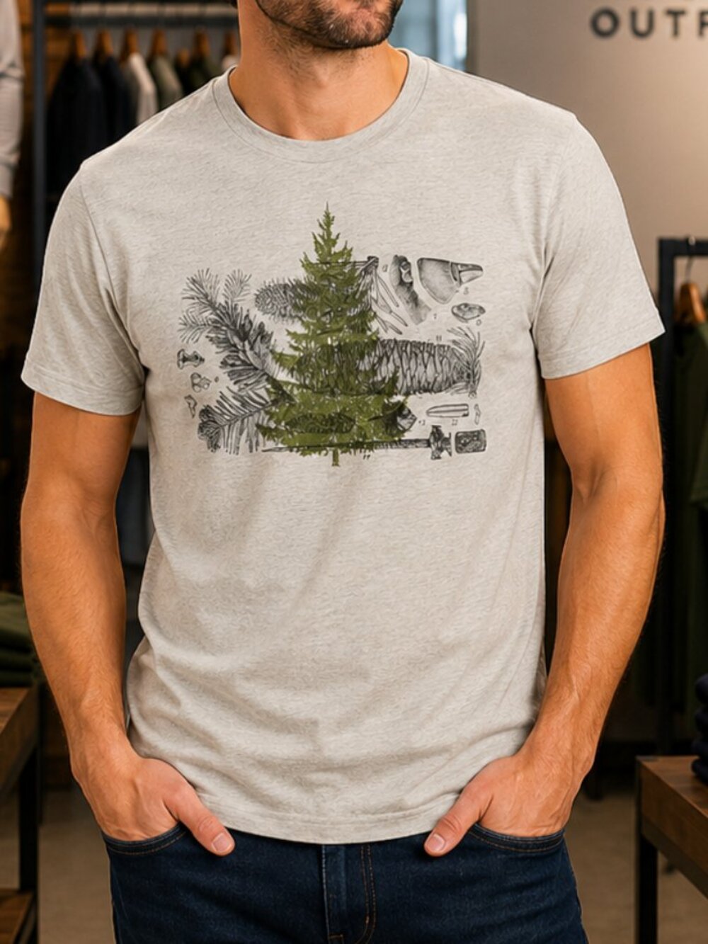 Men’s Rocks & Roots Volume 2 T-Shirt | Vintage Nature Graphic Tee